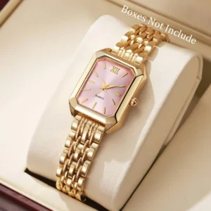 Elegant Rectangle Women Watches Fashion Analog Quartz Wristwatches Reloj Mujer Girls Clock Gift(Without Box)