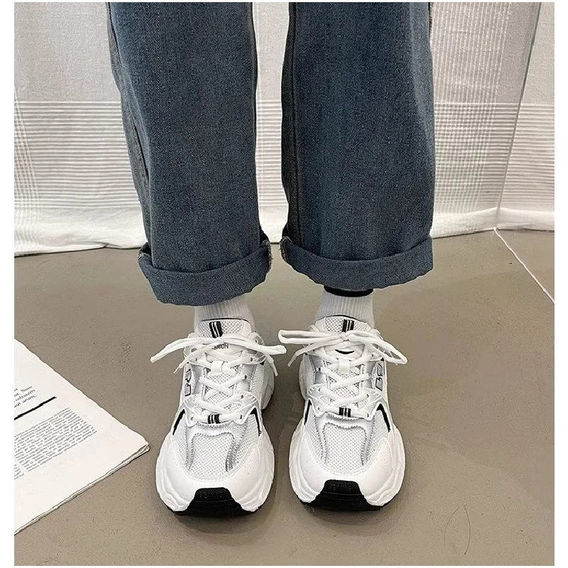 Women's Fashion Dad Shoes -Platform Mesh Running Sneakers,Breathable Casual Sports Shoes for Students,Everyday Training Shoes - Image 2