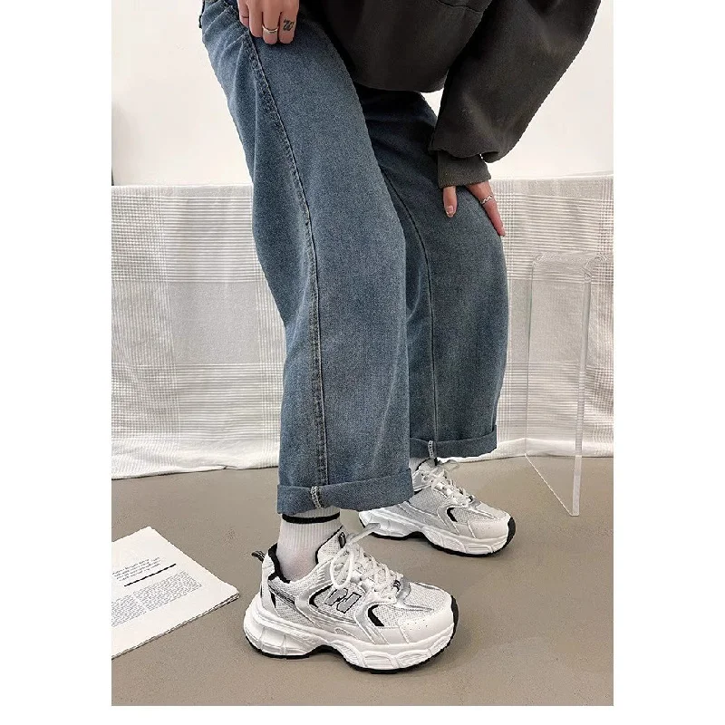 Women's Fashion Dad Shoes -Platform Mesh Running Sneakers,Breathable Casual Sports Shoes for Students,Everyday Training Shoes - Image 4