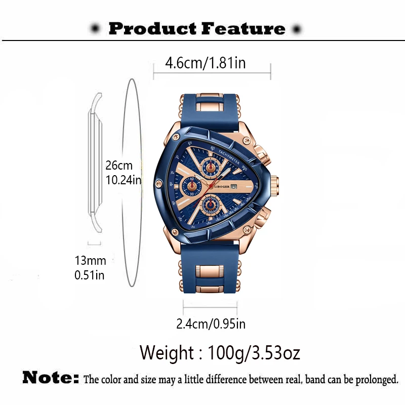 Unique Sports Men Watch High Quality Silicone Strap Auto Date Quartz Watches New Design Hot Sale Wristwatch Gifts For Him - Image 6